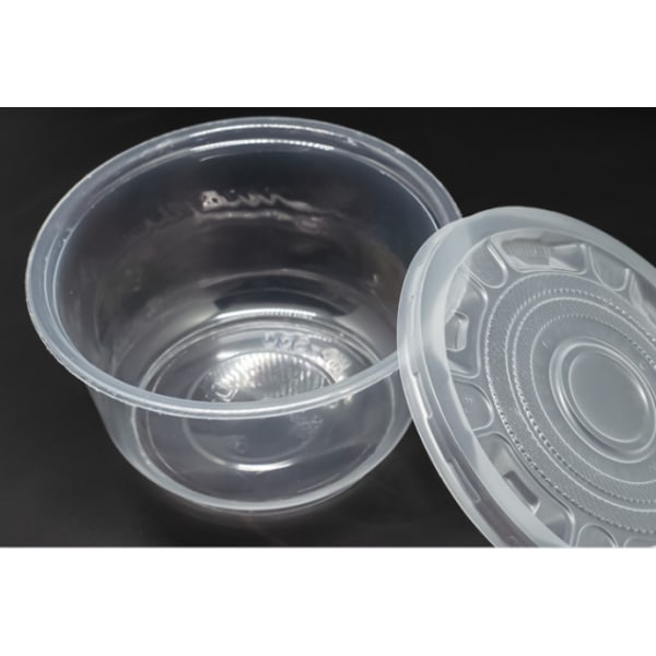 50 sett - Gjenbrukbare plastbeholdere med lokk -BPA-fri- Kast