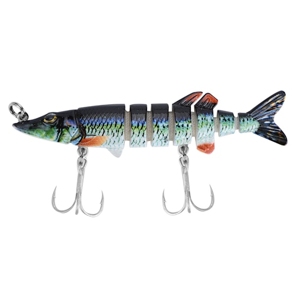 8cm Small Multi-Jointed Fishing Lifelike Hard Lure Bait Swimbait Accessory (D)