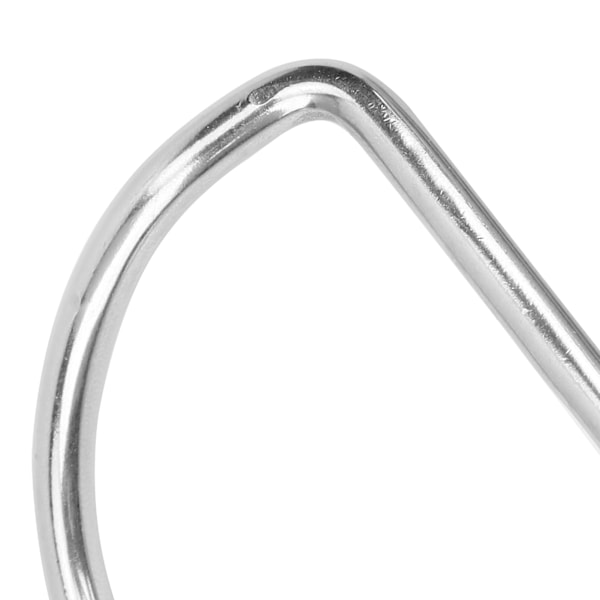2 stk. Dykked-ringe i bøjet design til 5,08 cm/2,0 tommer vægtbælte i rustfrit stål - Tilbehør til udendørsaktiviteter