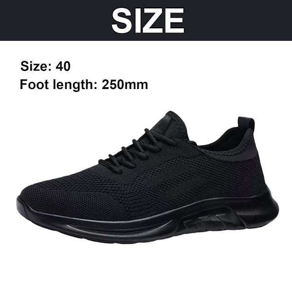 Herrskor Vandringsskor Lätta Andningsbara Löparskor Mode Casual Sneakers Mesh Fitness Sport