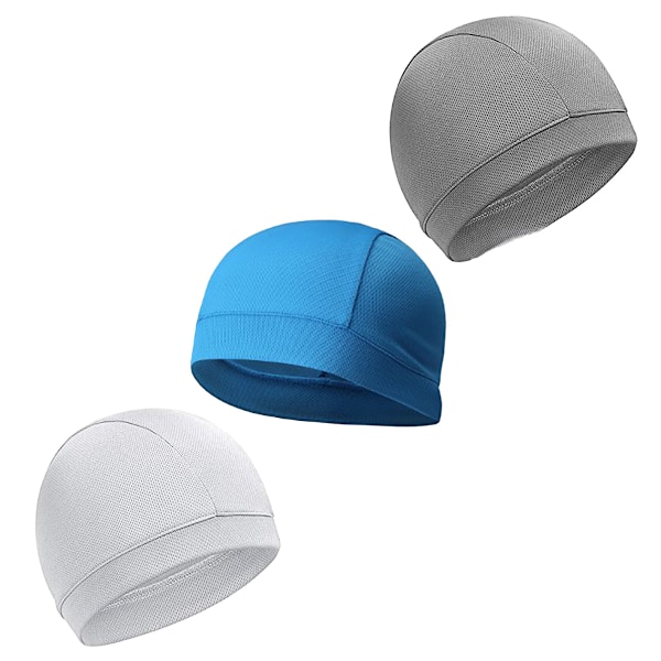 Vindtette solhatt for sykling for menn og kvinner, hatter for utendørs sport Light grey + White + sky blue