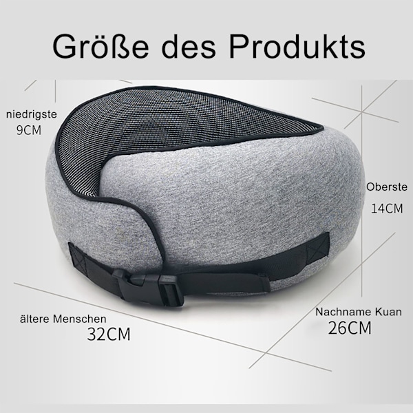 Hukommelsesskum U-formet pude
