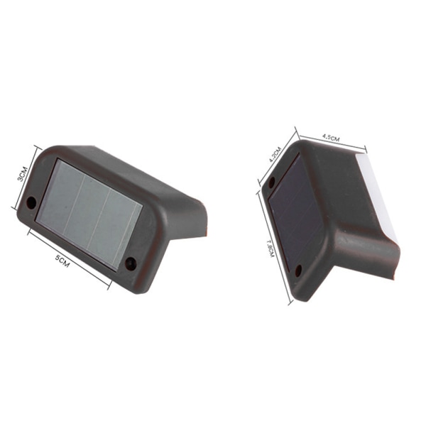 4kpl Solar Deck Light LED-askelvalo portaisiin, terasseihin, puutarhaan