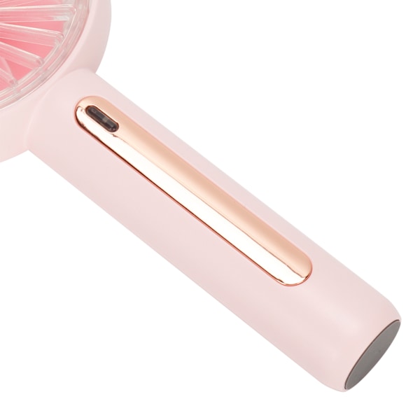 HandHeld Electric Fan Desktop 15° Adjustable Mini Fan with Phone Stand 4 Wind Speed(Pink )