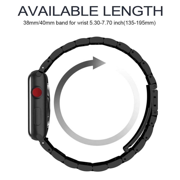 Kompatibel for Apple Watch Band 38mm-40mm / 42mm-44mm erstatning