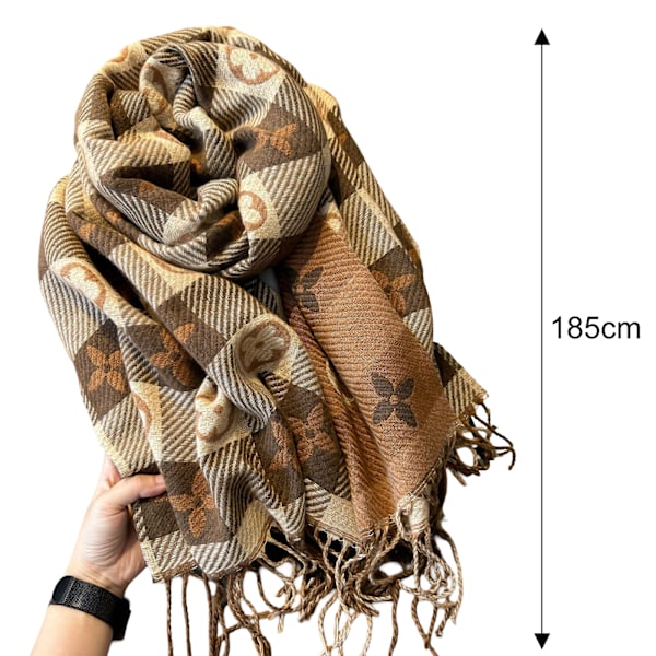 Pashmina Sjal Wraps Oversized Vinter & Høst Varme Sjal Myk Kashmir Følelse for Kvinner