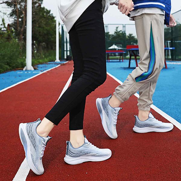 Herrskor för promenader, jogging, tennis, fitness, löpning på asfalt, trendiga sneakers