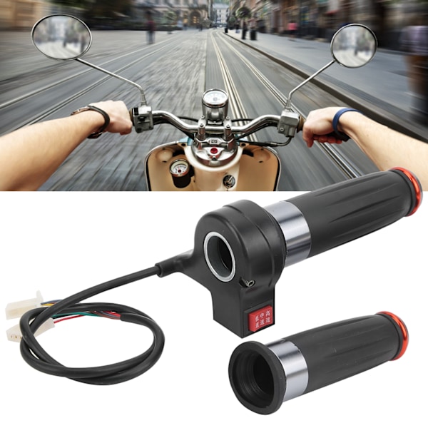 3 Gear Speed Throttle Grip Accelerator Universal Electric Scooter Bike Throttle Handle(Threegear Speed Regulation )