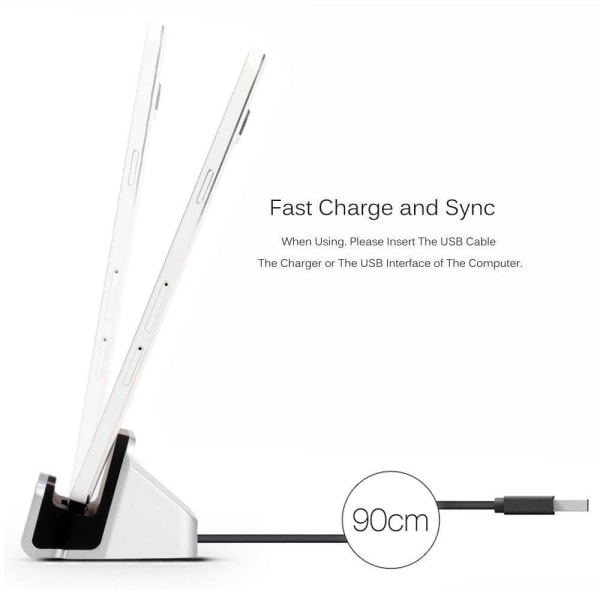 Til iPhone Magnetic Desktop Charging Dock Hurtigopladningsdata