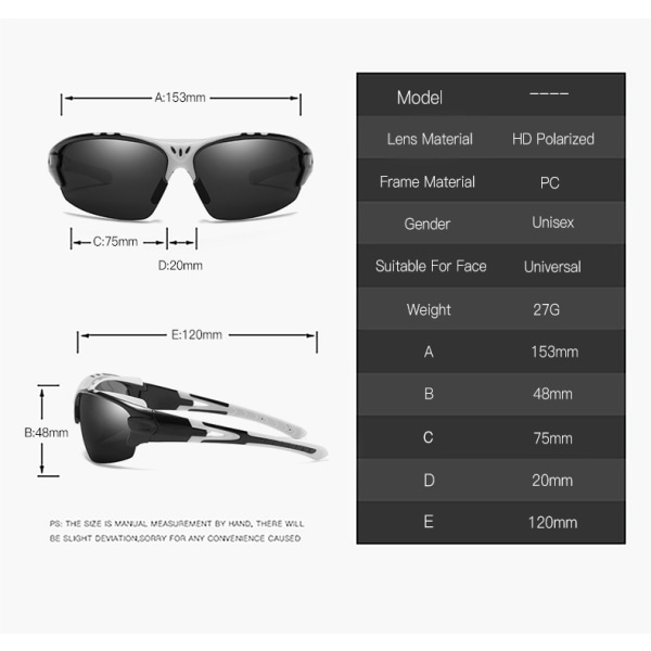 Skyddsglasögon, polariserade solglasögon, U6 UV & Impact Eye