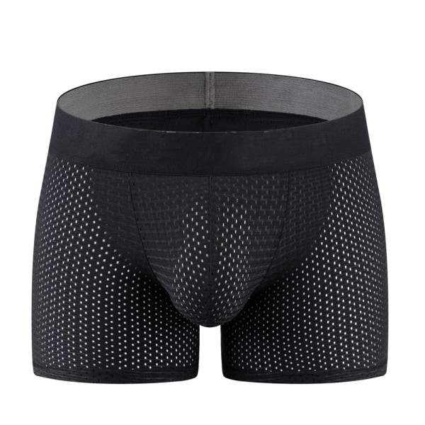 Män Mesh Underkläder Boxers Trunks Shorts Andas grenen Herr