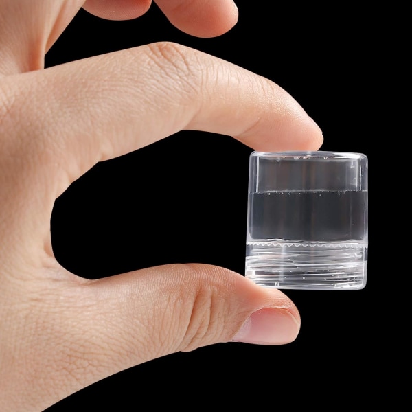 5D-brodert diamantoppbevaringsboks, gjennomsiktig plastperlekon