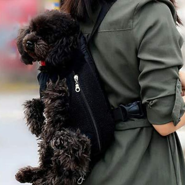 Hundebærer-rygsæk - Ben ude foran - Modvendende kæledyrsbærer