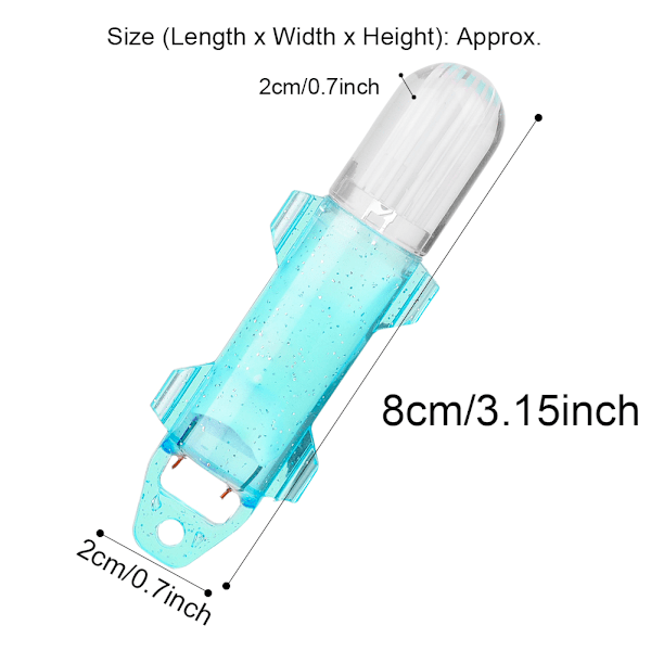 Mini vedenpitävä LED-kalastuslamppu vedenalaiseen kalastukseen, houkutteleva vilkkuva lamppu (sininen)