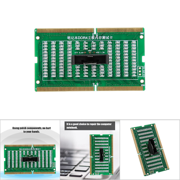 SO-DIMM Analyzer Diagnostic Tester Post Test Card for PC Laptop Desktop DDR234 With Light DDR4