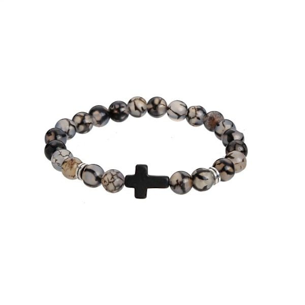 Kors, Pärlarmband, Armband, Stenpärlor
