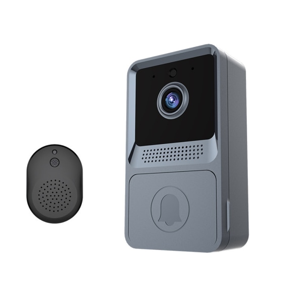 Videodörrklocka med kamera, trådlös trådlös videodörrklocka med ljudsignal, smart dörrklocka med batteri, 1080P HD/nattseende/tvåvägskommunikation/moln