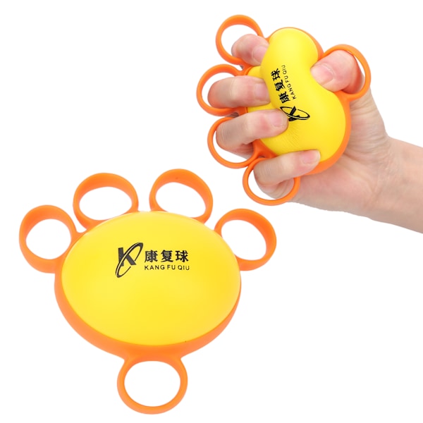 Finger Exercise Ball Finger Spasm Hand Muscle Strength Fitness Training Squeeze BallOrange