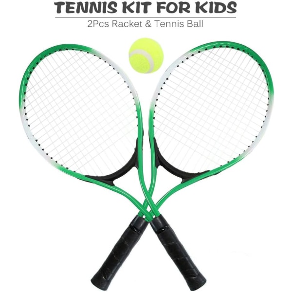 N/H Set med 2 tonårings tennisracket med gratis boll för