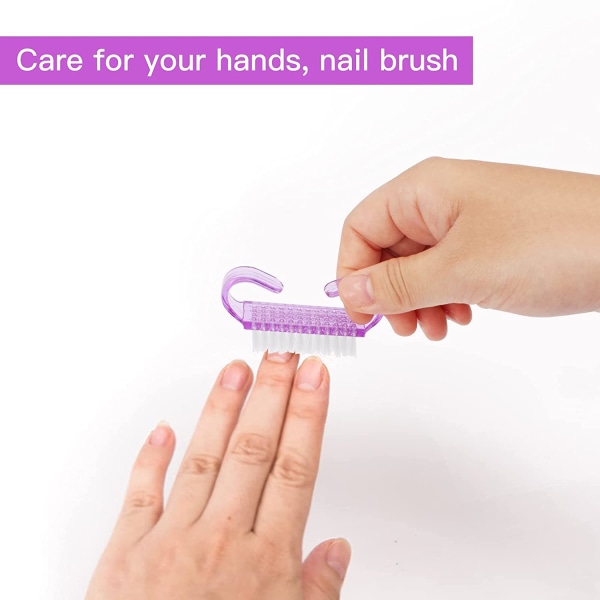 Håndtag Grip neglebørste, fingerneglescrub rensebørster til
