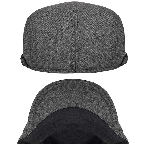 Spids kasket mænds beret vinter varm kasket Dark grey