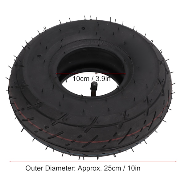 10-tums 3.00-4 innerslangdäck förtjockat gummidäck och slangbyte för mobilitetsskotrar och vagnar