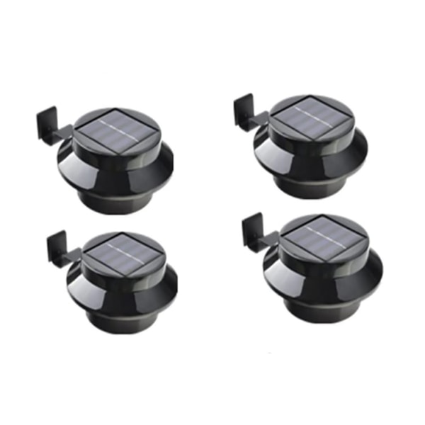 4-pack Oudoor Solar Gutter Lights Vattentät Sun Power Smart Sol