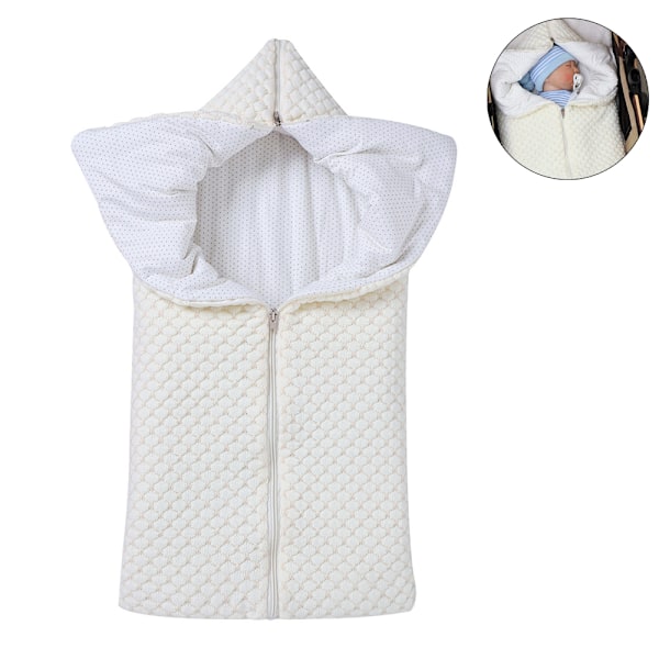 Newborn Swaddle Blanket, Multifunctional Winter Warm Sleeping Bag Stroller Blanket for 0-12 Months Baby Boys or Girls