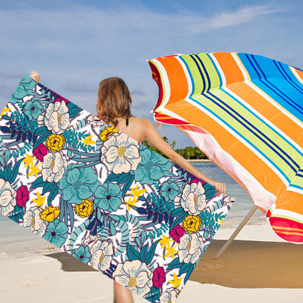 Mikrofiber strandhåndklæde til voksne - Oversized Travel Beach