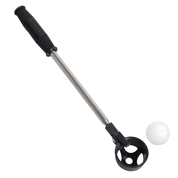 Golfboldopsamler, Teleskopisk Boldopsamler i Rustfrit Stål til Vand med Golfbold-Putter-Greb-Klø-Sugeredskabe, Golftilbehør Golfgave til Mænd