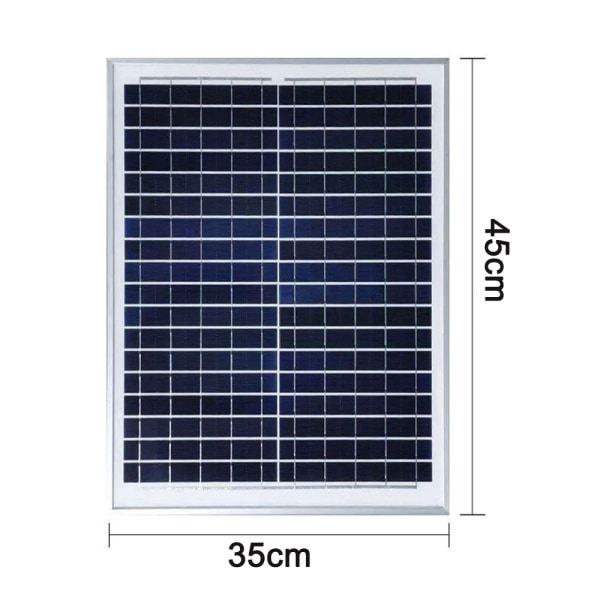20 watt solpanel 18 volt monokrystallinsk bærbar solcelle