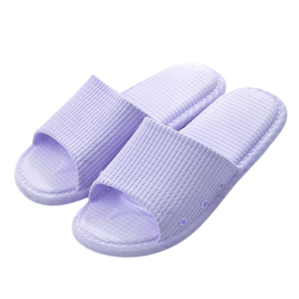 Lilla badeværelsesslippers i størrelse 44-45 (til 43-44) - Unisex, skridsikker, brusebadssandaler, sommer, indendørs, bløde, lydløse slippers