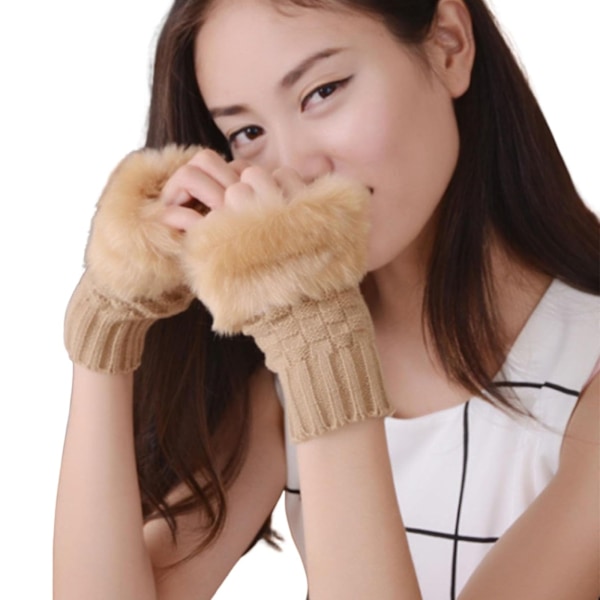 1 Pair Fashionable Hands Protection Autumn Winter Girls Gloves