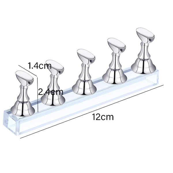 Magneettiset kynsivihjeiden pidikkeet, shakkilauta-teline, kynsikoristeiden näyttöteline, joustava kotikäyttöön, helppo purkaa salonkiin, helppo asentaa