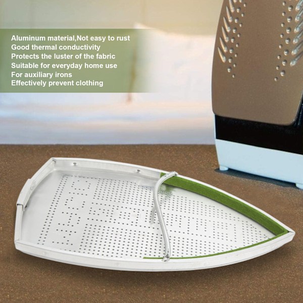 Strykejern i aluminiummateriale som beskytter stoffglans 12,7x22cm/5,0x8,7in Strykejernbeskyttelsesplate for hjemmet