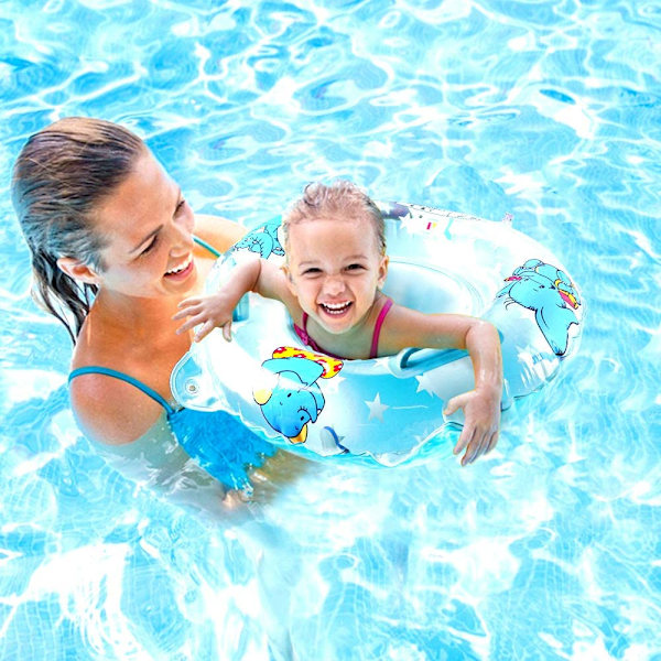 Babysimningsring, babysimhjälpmedel, babyfloat, uppblåsbar simring, babysimstol, simhjälpsleksak för småbarn 6 månader till 36 månader
