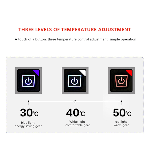 Elektrisk oppvarmet jakke USB 3 gir vaskbar infrarød 9 soner oppvarming oppvarmet vest for menn vinter blå 3XL