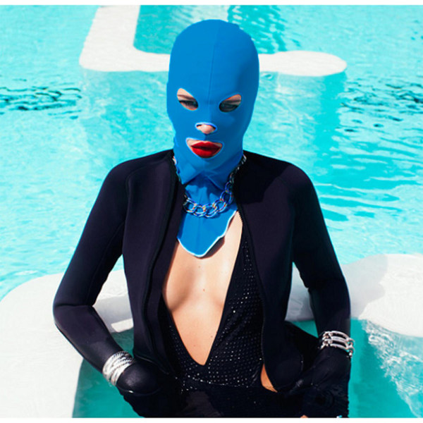 Badehætte Facekini Face Bikini Sunblock Protect Mask