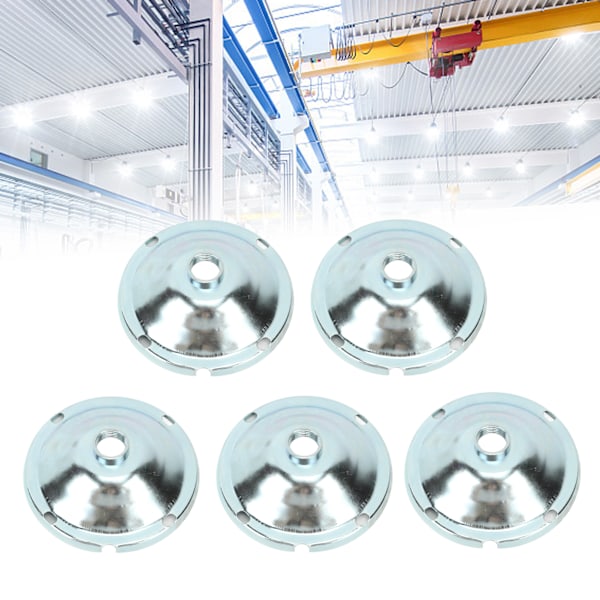 5PCS Industrial Lamp Shade Iron Warehouse Factory Mining Light Lampshade Internal Thread G1/2 15cm G1/2