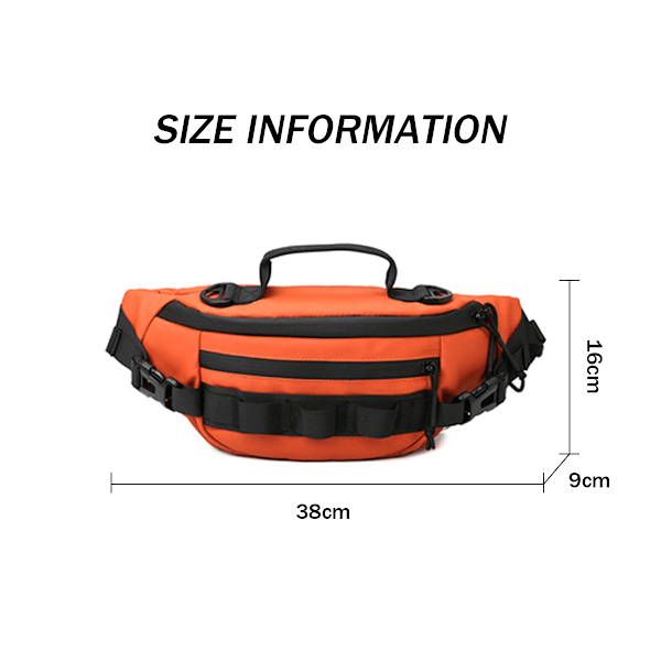 Crossbody Fanny Pack Sling Bag för Män,  Moderiktig Bröst- och Axelväska för Män