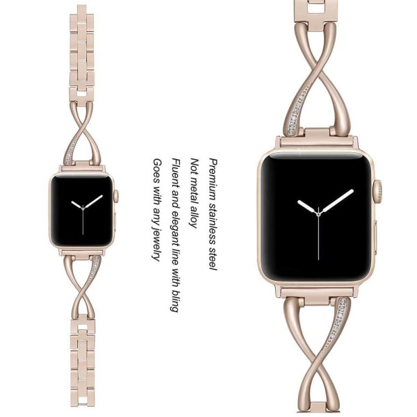 Band kompatibel for Apple Watch Band 38 mm 42 mm iwatch-bånd 38mm Rose gold