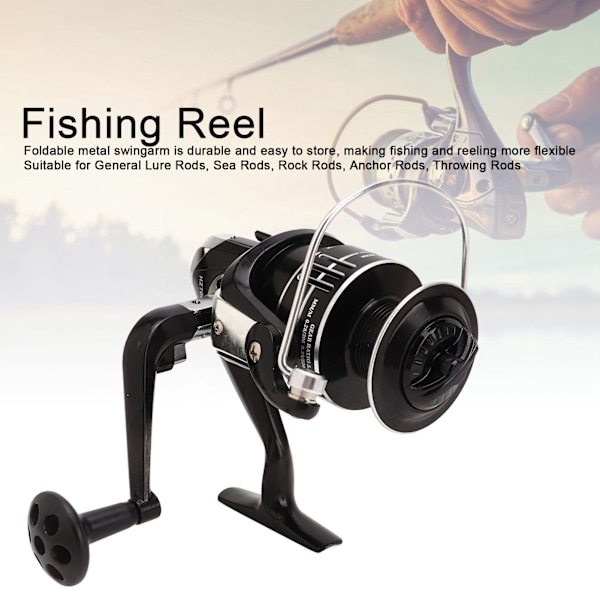 Metal Spinning Reel -uistin kela - Vinot metalliset siimakupit - Merivavoille, kalliovavoille - HZ7000