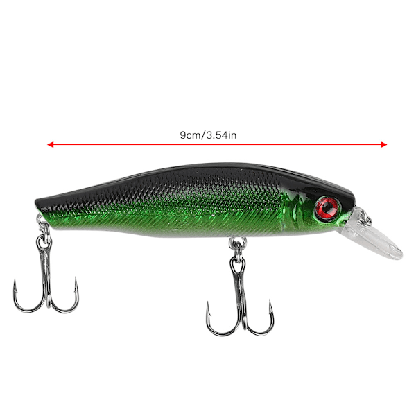 Professional Plastic Minnow Artificial Lifelike Baits Fishing Hard Lures Tackle Accessory(A)