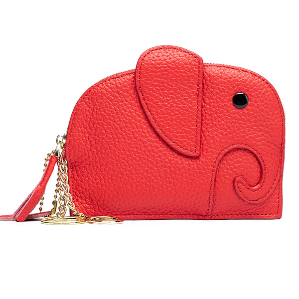 Genuine leather mini creative elephant coin bag