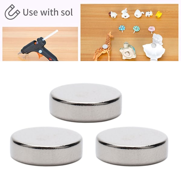 50 stk Runde Neodymmagneter Multifunksjonelle Mini Små Sylindermagneter for DIY Håndverk 10x4mm