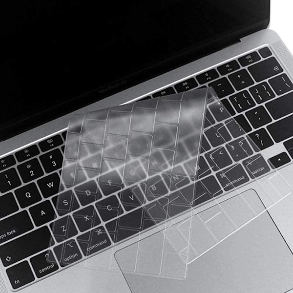 TPU Tastaturdeksel for MacBook Pro 13 tommer A2251 A2289 (utgitt i 2020) Ultra Tynn Beskyttende Usynlig Skinn Tastaturfilm