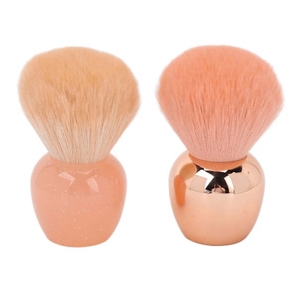 2 stk. Løst Pudder Blush Pensel Professionel Blød Hår Makeup Pensel Sæt Kosmetik Værktøj til Begyndere