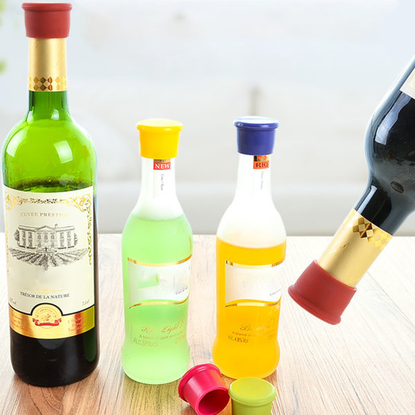 Silikon vinproppar, flaskpropp, vinflaskkork,