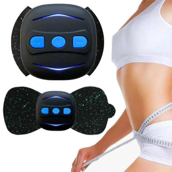 Mini nakkemassager, bærbar elektrisk trådløs tens-maskine til lindring af muskelsmerter i kroppen og muskelafslappende klistermærker