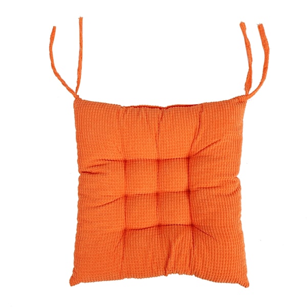 Stolsmatta Sittdyna Stolskudde Tvättad Kudde Restaurang Bar Dekoration (Orange)